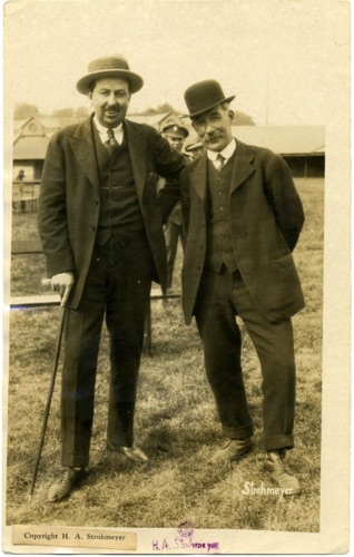 Mr. Edmond Butler with his agent, Mr. Phillip Le Brocq, at the Island Show. May 21, 1919  chs-007085
